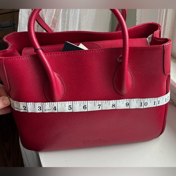Brooks Brothers Red Leather Handbag NWT - Picture 8 of 8